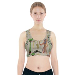 Egyptian Man Artifact Royal Sports Bra With Pocket by Proyonanggan