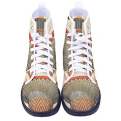 Egyptian Architecture Column Women s High-top Canvas Sneakers by Proyonanggan