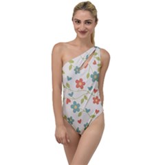 Abstract-1 To One Side Swimsuit