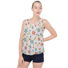 Abstract-1 Bubble Hem Chiffon Tank Top