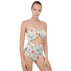 Abstract-1 Scallop Top Cut Out Swimsuit