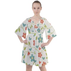 Abstract-1 Boho Button Up Dress