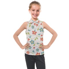 Abstract-1 Kids  Sleeveless Polo T-Shirt