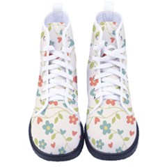 Abstract-1 Men s High-Top Canvas Sneakers