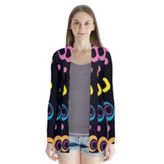 Abstract-2 Drape Collar Cardigan by nateshop