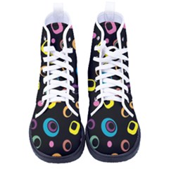 Abstract-2 Women s High-top Canvas Sneakers