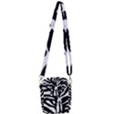 Zebra-black White Shoulder Strap Belt Bag View3