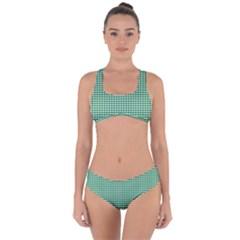 Green -1 Criss Cross Bikini Set by nateshop