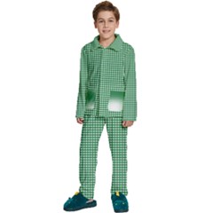 Green -1 Kids  Long Sleeve Velvet Pajamas Set