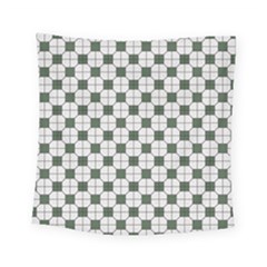Retro Traditional Vintage Geometric Flooring Green Square Tapestry (small)