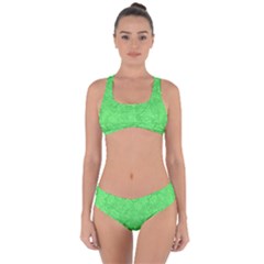 Green-2 Criss Cross Bikini Set by nateshop