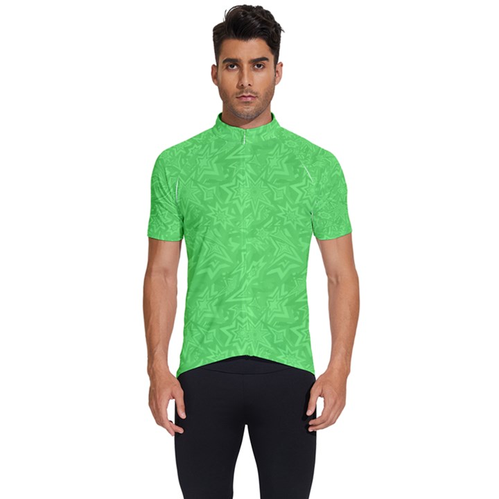 Green-2 Men s Short Sleeve Cycling Jersey