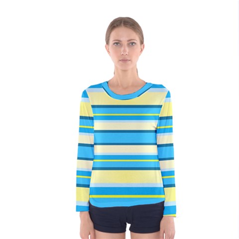Stripes-3 Women s Long Sleeve T-shirt by nateshop