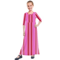 Stripes-4 Kids  Quarter Sleeve Maxi Dress by nateshop