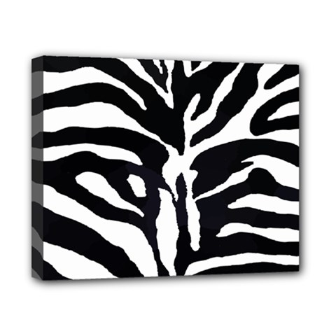 Zebra-black White Canvas 10  X 8  (stretched) by nateshop