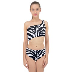 Zebra-black White Spliced Up Two Piece Swimsuit by nateshop