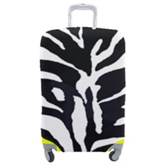 Zebra-black White Luggage Cover (medium) by nateshop