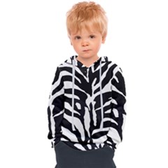 Zebra-black White Kids  Overhead Hoodie by nateshop