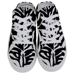 Zebra-black White Half Slippers