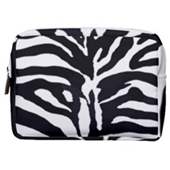 Zebra-black White Make Up Pouch (Medium)