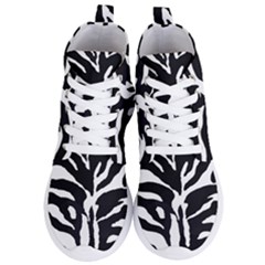 Zebra-black White Women s Lightweight High Top Sneakers