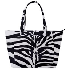 Zebra-black White Back Pocket Shoulder Bag 
