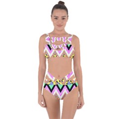 Zigzag-1 Bandaged Up Bikini Set  by nateshop