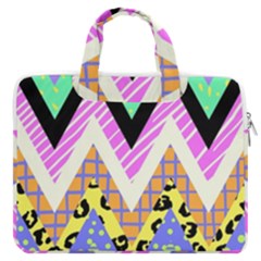 Zigzag-1 Macbook Pro 13  Double Pocket Laptop Bag by nateshop