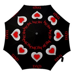 Mom And Dad, Father, Feeling, I Love You, Love Hook Handle Umbrellas (large) by nateshop