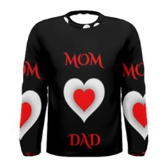 Mom And Dad, Father, Feeling, I Love You, Love Men s Long Sleeve T-shirt by nateshop