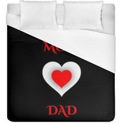 Mom And Dad, Father, Feeling, I Love You, Love Duvet Cover (king Size) by nateshop