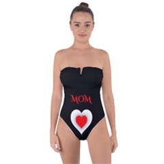 Mom And Dad, Father, Feeling, I Love You, Love Tie Back One Piece Swimsuit by nateshop