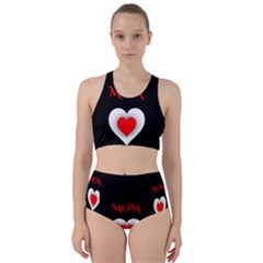 Mom And Dad, Father, Feeling, I Love You, Love Racer Back Bikini Set by nateshop