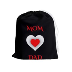 Mom And Dad, Father, Feeling, I Love You, Love Drawstring Pouch (xl) by nateshop