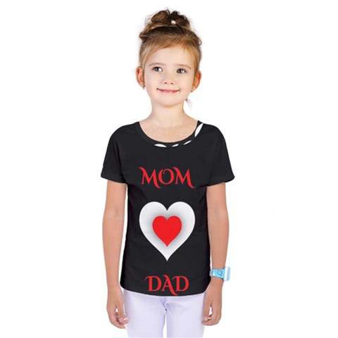 Mom And Dad, Father, Feeling, I Love You, Love Kids  One Piece T-shirt by nateshop