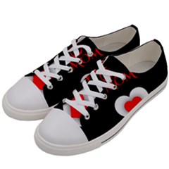Mom And Dad, Father, Feeling, I Love You, Love Men s Low Top Canvas Sneakers by nateshop