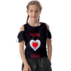 Mom And Dad, Father, Feeling, I Love You, Love Kids  Butterfly Cutout T-shirt by nateshop