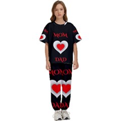 Mom And Dad, Father, Feeling, I Love You, Love Kids  T-shirt And Pants Sports Set by nateshop