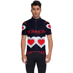 Mom And Dad, Father, Feeling, I Love You, Love Men s Short Sleeve Cycling Jersey by nateshop