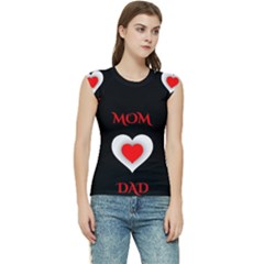 Mom And Dad, Father, Feeling, I Love You, Love Women s Raglan Cap Sleeve T-shirt by nateshop