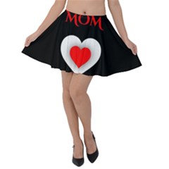 Mom And Dad, Father, Feeling, I Love You, Love Velvet Skater Skirt by nateshop