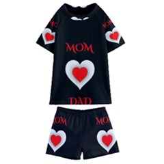 Mom And Dad, Father, Feeling, I Love You, Love Kids  Swim T-shirt And Shorts Set by nateshop
