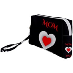 Mom And Dad, Father, Feeling, I Love You, Love Wristlet Pouch Bag (small) by nateshop