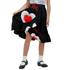 Mom And Dad, Father, Feeling, I Love You, Love Kids  Ruffle Flared Wrap Midi Skirt by nateshop