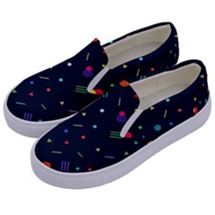 Abstract Minimalism Digital Art, Kids  Canvas Slip Ons by nateshop