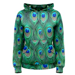 Feather, Bird, Pattern, Peacock, Texture Women s Pullover Hoodie