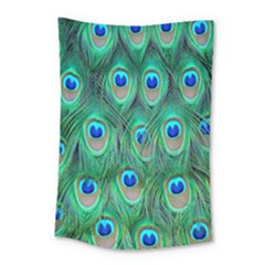 Feather, Bird, Pattern, Peacock, Texture Small Tapestry