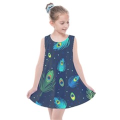 Feather, Bird, Pattern, Kids  Summer Dress by nateshop