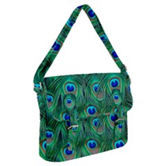Peacock Feathers, Bonito, Bird, Blue, Colorful, Feathers Buckle Messenger Bag by nateshop