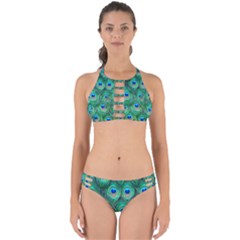 Peacock Feathers, Bonito, Bird, Blue, Colorful, Feathers Perfectly Cut Out Bikini Set by nateshop